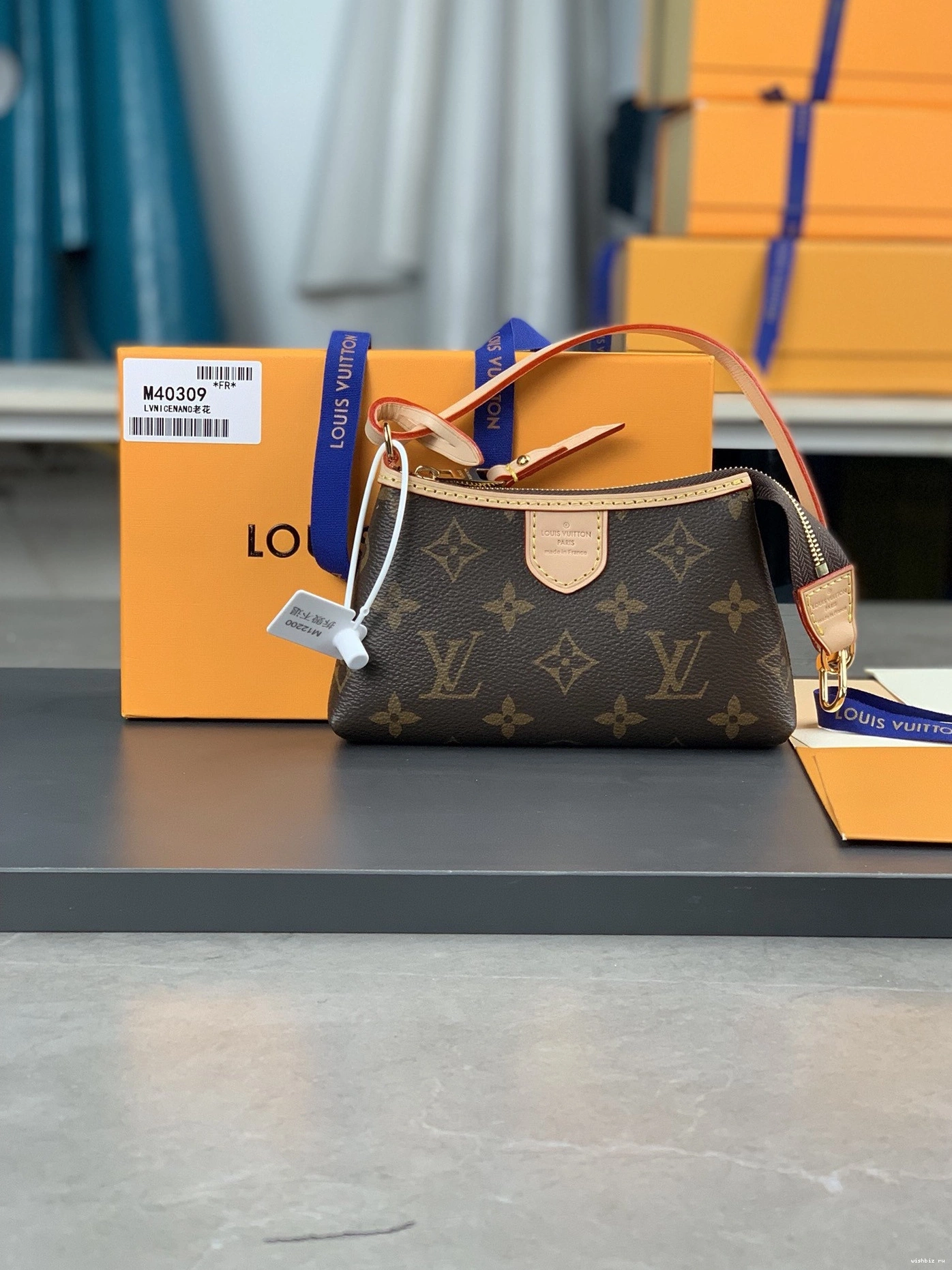 WIS Pouch Delightful LOUIS Pochette VUITTON Mini Monogram 1003